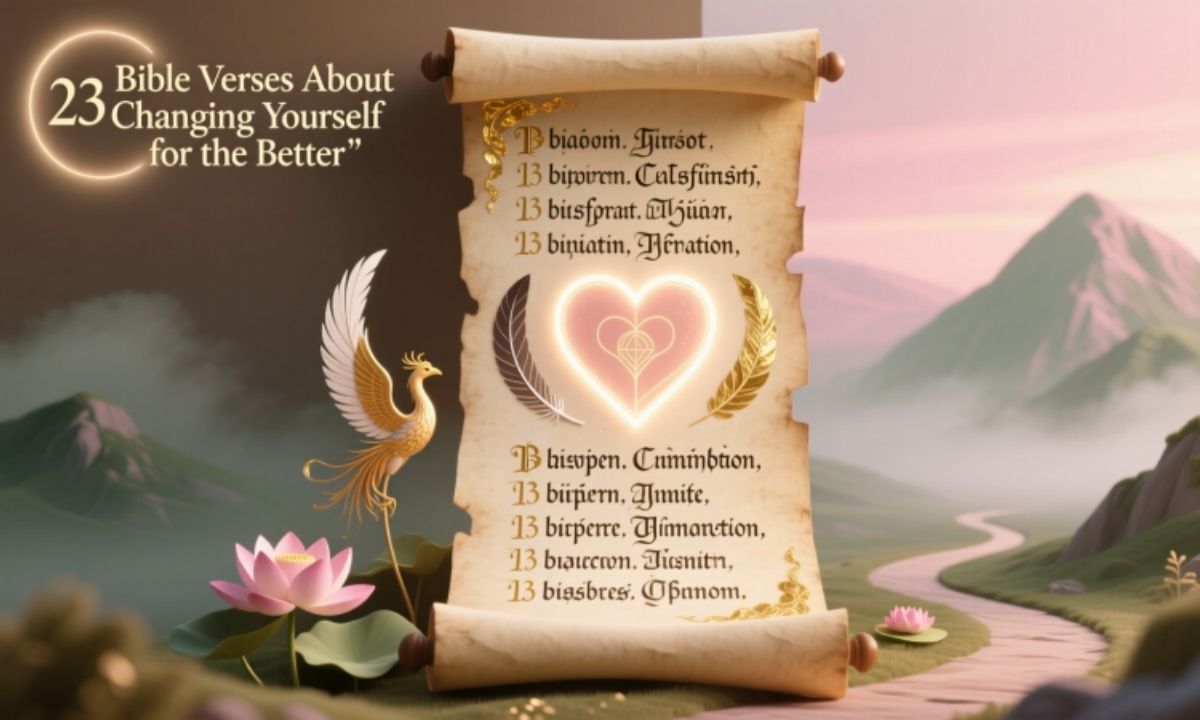 23 Bible Verses About Changing Yourself for the Better