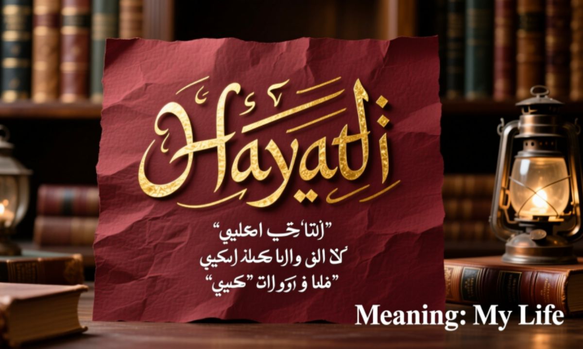 The Word Hayati Meaning in Arabic With Examples