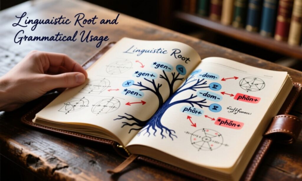 Linguistic Root and Grammatical Usage