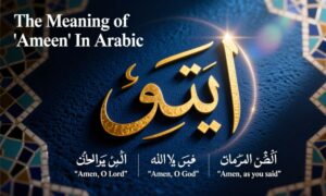 The Word “Ameen” Meaning in Arabic With Examples