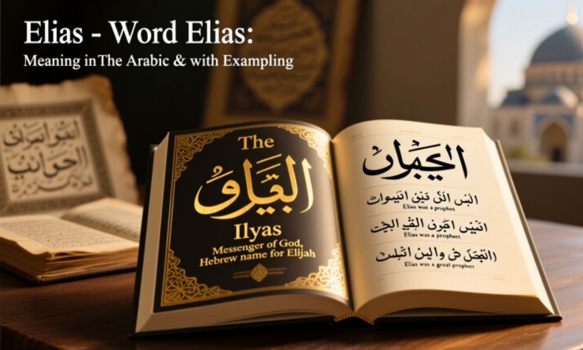 The Word Elias Meaning in Arabic With Examples