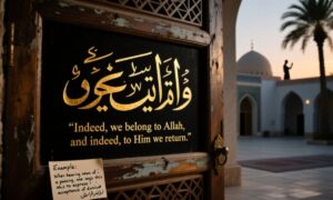 The Word Innalillahiwainnailaihirojiun Meaning in Arabic With Example