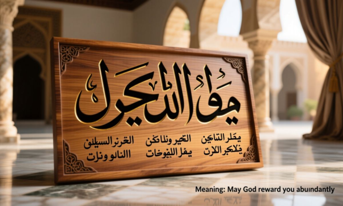 The Word Jazakallah Khair Meaning in Arabic With Examples