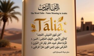 The Word Talia Name Meaning in Arabic With Examples